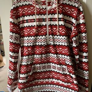 EUC Ampersand Holiday theme hooded sweater